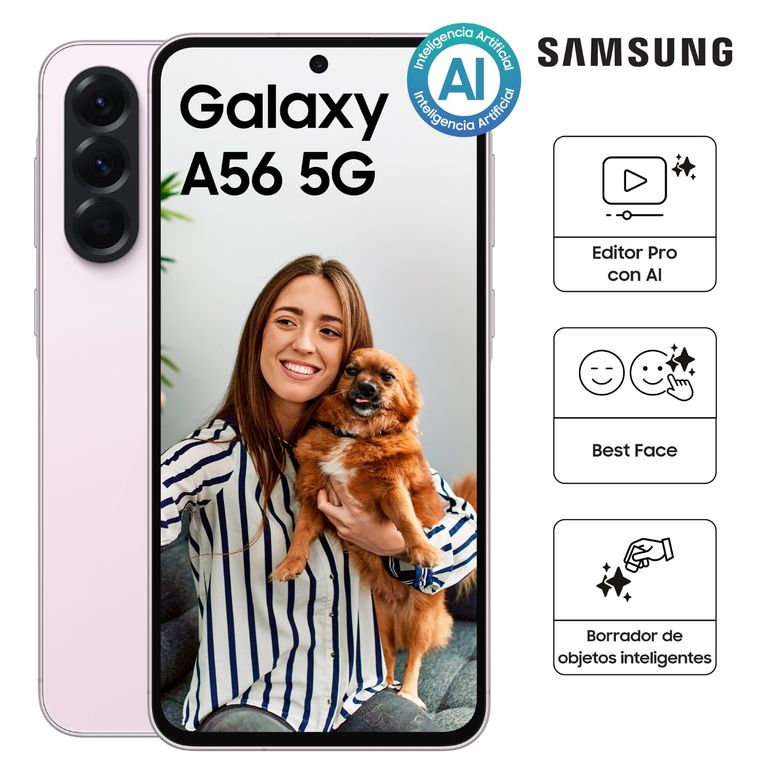 Smartphone Galaxy A56 5G 256Gb Light Pink