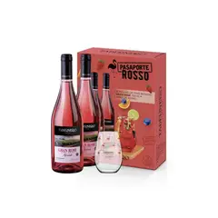 TABERNERO - Pack Vino Pasaporte Rosé 2 Botellas 750 mL + Vaso