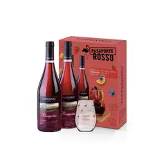 TABERNERO - Pack Vino Pasaporte Borgoña 2 Botellas 750 mL + Vaso