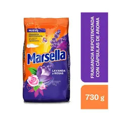 MARSELLA - Detergente en Polvo Lavanda y Rosas Bolsa 730 g