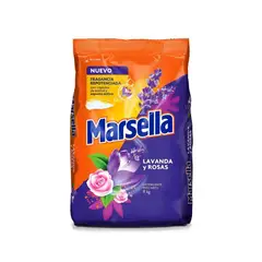 MARSELLA - Detergente en Polvo Lavanda y Rosas Bolsa 8 Kg