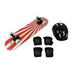 360 - Set Skateboard Casco Y Protectores