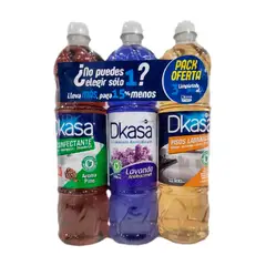 DKASA - Limpiatodo Surtido Pack 3 Botellas 900 mL