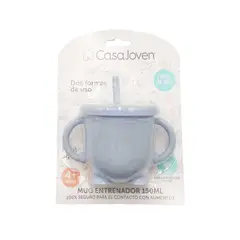 CASA JOVEN - Mug Entrenador Silicona Celeste