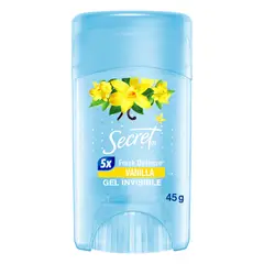 SECRET - Antitranspirante Gel Vainilla Envase 45 g