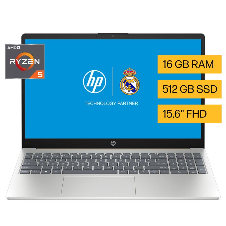 Laptop 15-fc0257la AMD Ryzen 5 Serie 7000 16GB 512 GB SSD 15.6" FHD Windows 11 Home