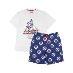 MARVEL - Pijama Corta Capitn America Hombre