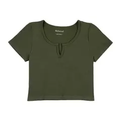 REDWOOD - Polo Seamless Encaje Mujer