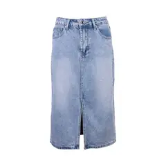 REDWOOD - WEB FALDA JEAN MIDI WHITE L