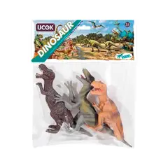 DINO - Blister 3 Dinosaurios 22 cm