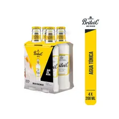 BRITVIC - Agua Tónica Pack 4 Botellas 200 mL