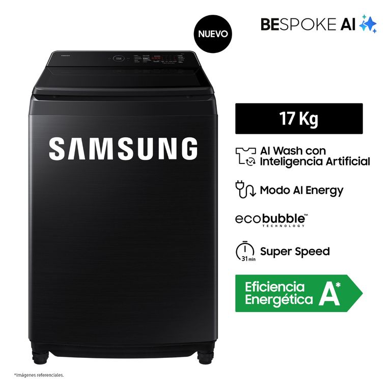 Lavadora Ai Wash Ecobubble 17Kg