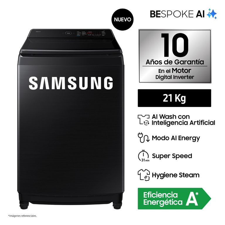 LAVADORA AI WASH ECOBUBBLE 21KG