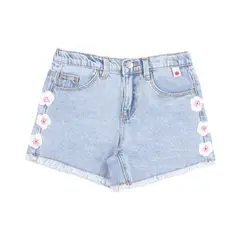 REDWOOD - Short Denim Crochet Niña