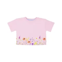 REDWOOD - Polo Manga corta Crop Estampado Niña