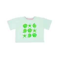 REDWOOD - Polo Manga corta Crop Estampado Niña