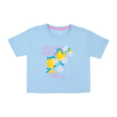 REDWOOD - Polo Manga Corta Crop Estampado Teen Niña