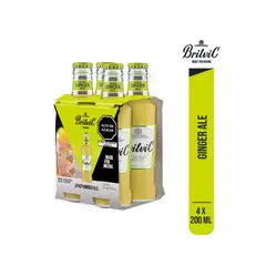 BRITVIC - Ginger Beer Pack 4 Botellas 200 mL