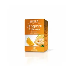 SUNKA - Infusión Filtrante Jengibre Naranja Caja 20 Sobres