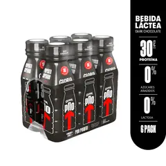 PRO - Bebida Láctea Gloria Power Dark Chocolate Sixpack Botella 320 mL