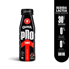 PRO - Bebida Láctea Gloria Power Caramel Macchiato Botella 320 mL