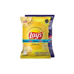 FRITO LAY - Pack Papas Lays 140 g + Piqueo Snax 190 g