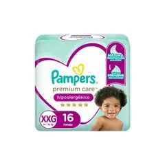 PAMPERS - Pañal Premium Care Talla XXG Empaque 16 Und