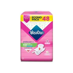 NOSOTRAS - Toallas Higiénicas Alas Tela Gel Empaque 48 Und