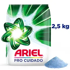 ARIEL - Detergente en Polvo Pro Cuidado Ropa Blanca y Color Bolsa 2.5 Kg