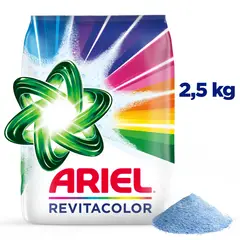 ARIEL - Detergente en Polvo Revitacolor Ropa Blanca y Color Bolsa 2.5 Kg
