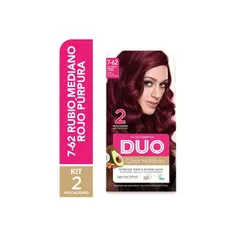 DUO COLOR - Tinte Nutrition Tono 7-62 Rubio Medio Rojo Púrpura