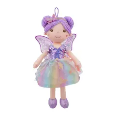 GENERICO - Muñeca de Trapo Hada Lila 38 cm