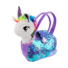 GENERICO - Cartera con Unicornio Lila