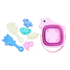 SHEN HUA - Balde Plegable Unicornio 7 Pzas