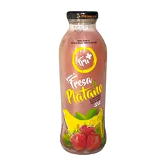 FRUMAS - Bebida Fru+ de Fresa Plátano Botella 400 mL