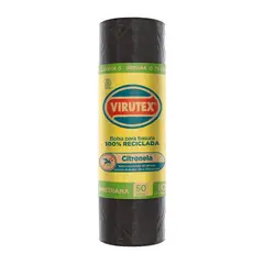 VIRUTEX - Bolsa para Basura Citronela 50L Bolsa 10 Und