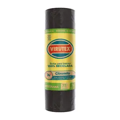 VIRUTEX - Bolsa para Basura Citronela 75L Bolsa 10 Und