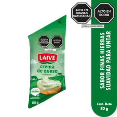 LAIVE - Crema de Queso Finas Hierbas Bolsa 80 g