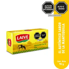 LAIVE - Mantequilla con Sal en Barra Empaque 90 g