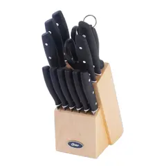 OSTER - Juego de Cuchillos Acero Inoxidable Collister 15 Piezas