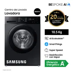 SAMSUNG - LAVADORA BESPOKE AI 10.5KG