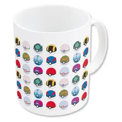 STOR - Taza Mug Pokeballs Pokemon Cerámica 11 Oz