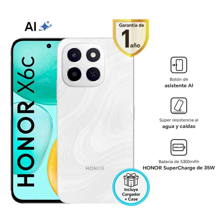Smartphone X6C 6Gb+256Gb Moonlight White