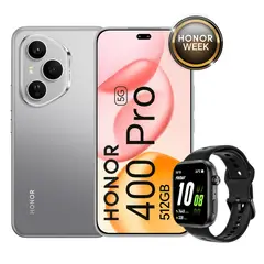 HONOR - Smartphone 400 Pro 12Gb+512Gb Grey+Watch 2I