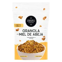 AMARU SUPERFOODS - Granola con Miel de Abeja Doypack 400 g