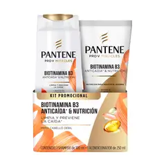 PANTENE - Pack Biotinamina Shampoo 300 mL + Acondicionador 250 mL