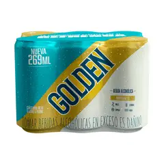 GOLDEN - Bebida Alcohólica Sixpack Lata 269 mL