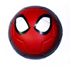 SPIDERMAN - Pelota de Fútbol Roja Ojos