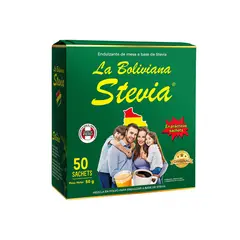 LA BOLIVIANA - Endulzante Stevia Caja 50 Sobres
