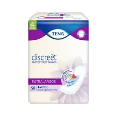 TENA - Protectores Femeninos Discreto Extra Largo Empaque 50 Und